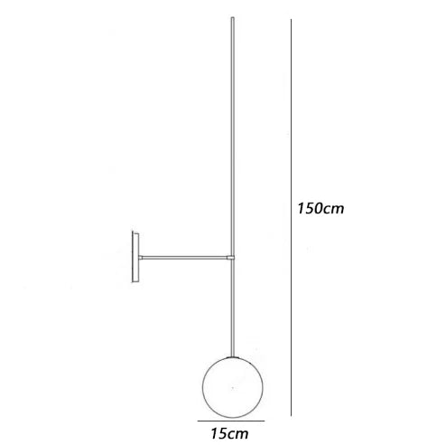DecorBites™ Glass Ball LED Wall Lights for Home Living Room Bedroom Bar Stairs Lighting