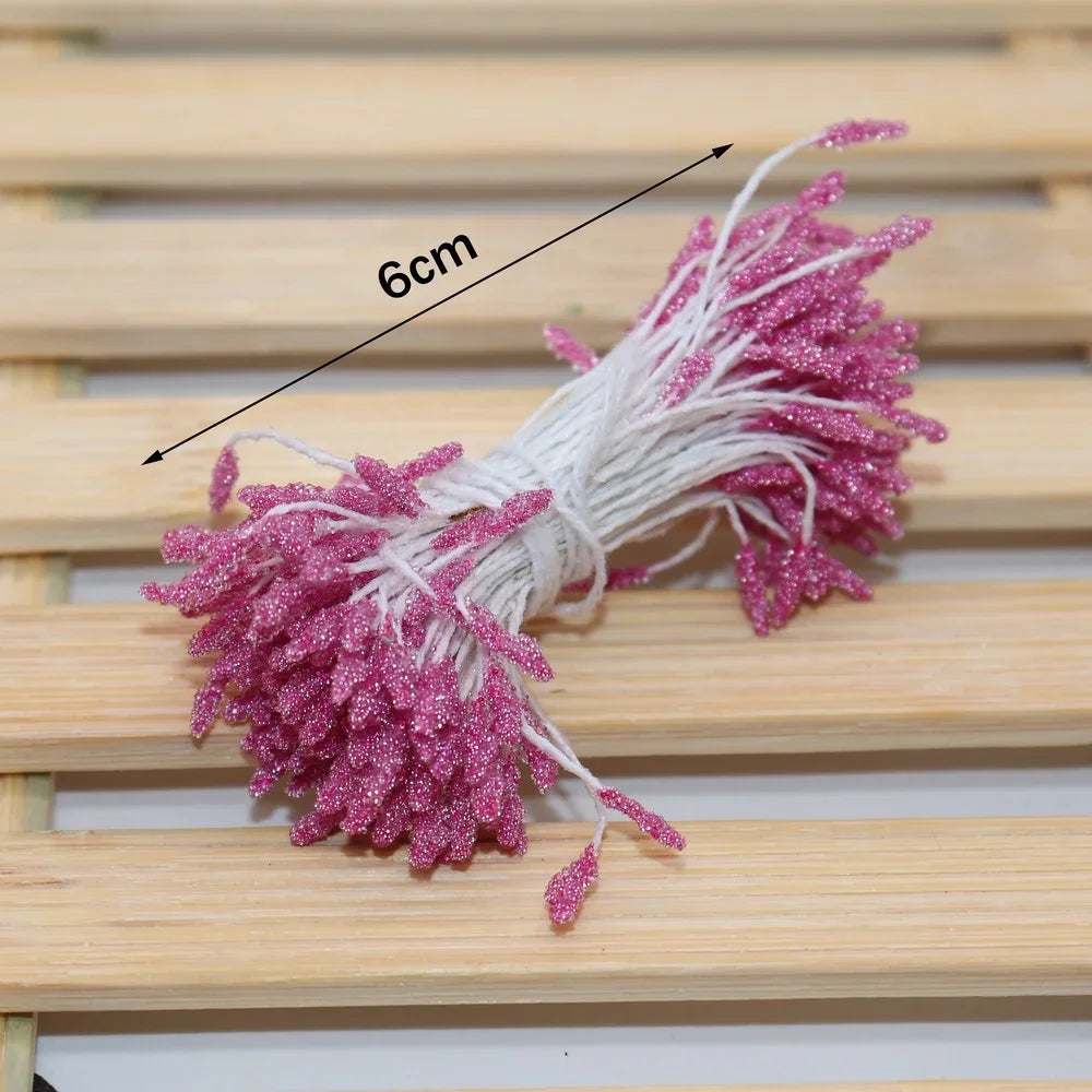 DecorBites™ 200pc Mini Flower Stamen Pistil Wedding Decoration DIY Artificial Cards Flowers