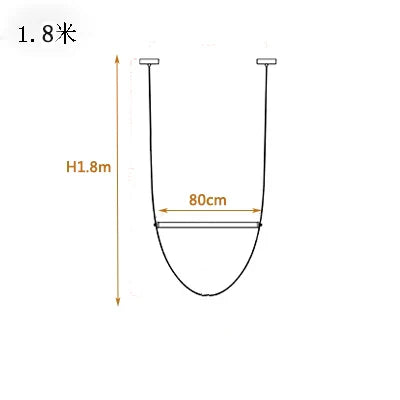 DecorBites™ Leather Belt Chandelier: Modern Glass Tube Designer Lighting for Home, Restaurant & Villa