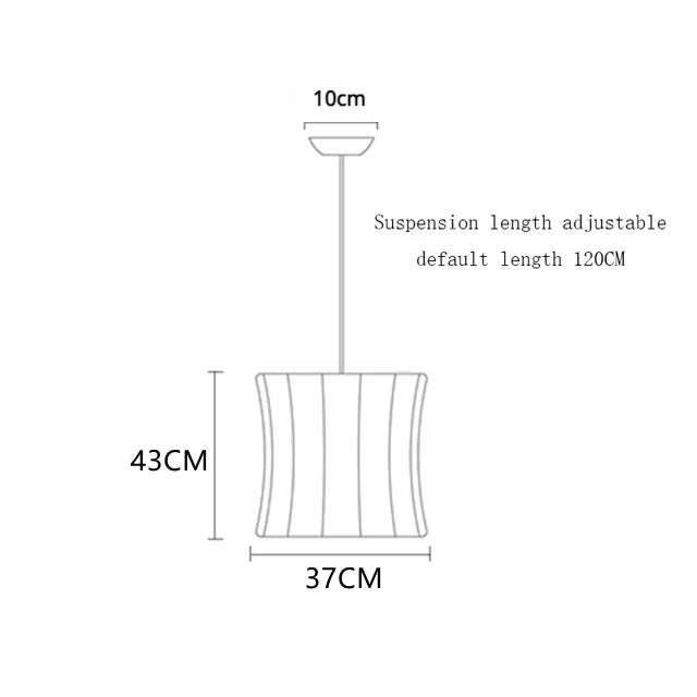 DecorBites™ Elegant Silk Designer Pendant Lamp for Home & Hospitality Lighting