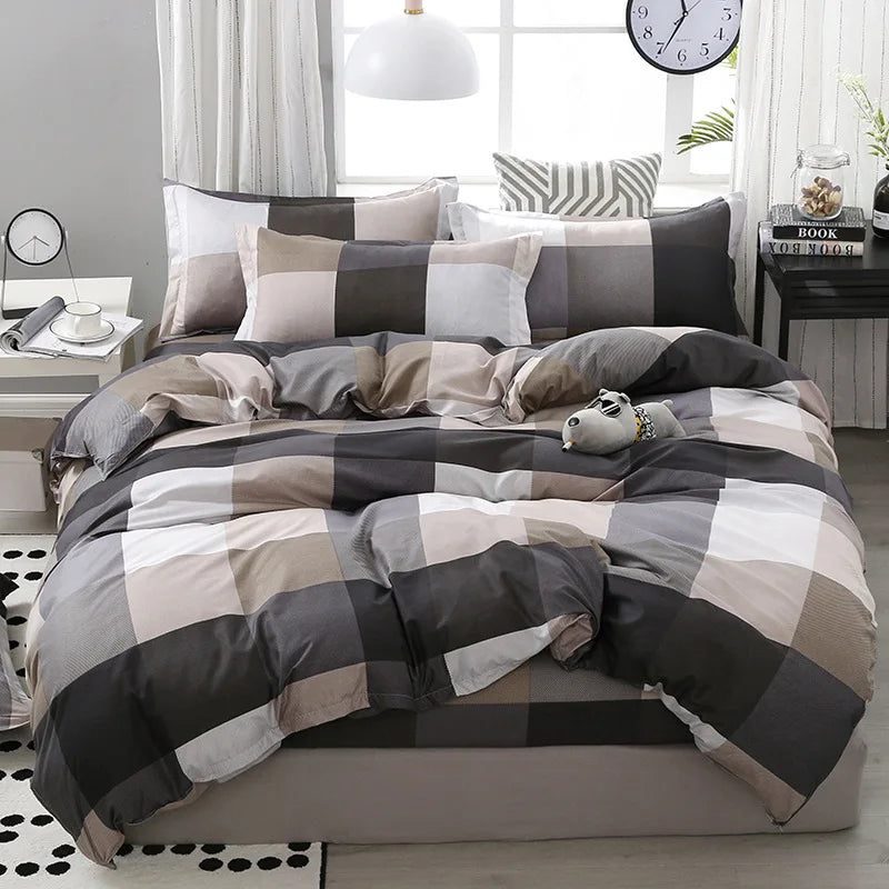 DecorBites™ Cartoon Printed Bedding Sets - Soft Quilt Cover Kit for All Seasons