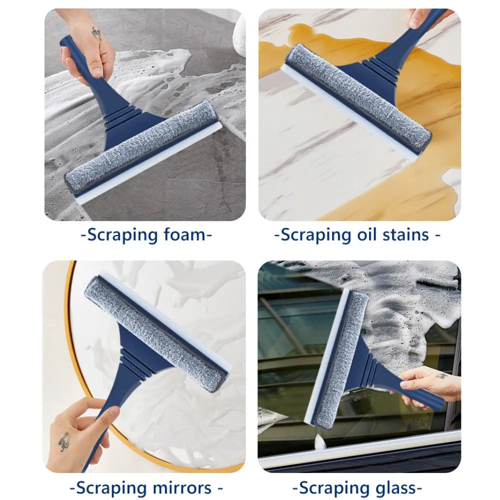 DecorBites™ 2-in-1 Glass Wiper & Screen Brush | Telescopic Window Cleaner
