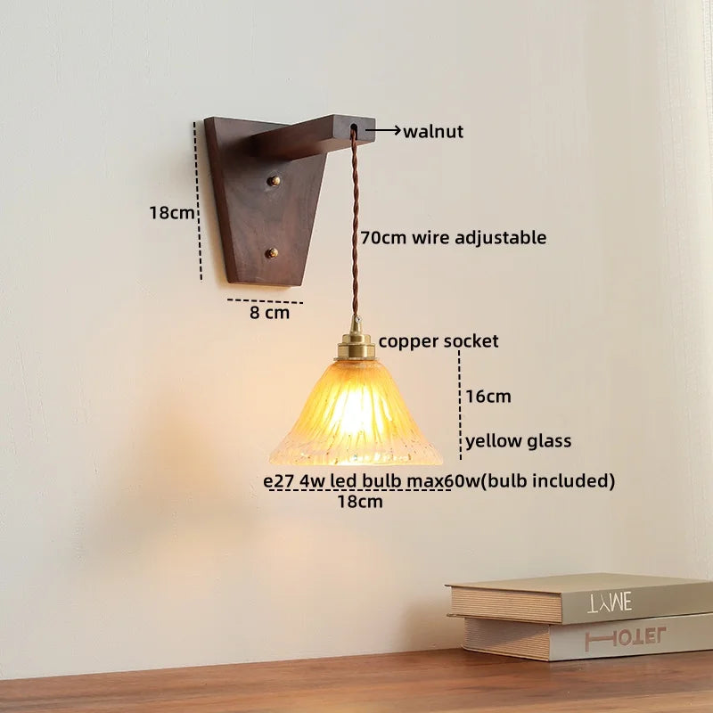 DecorBites™ LED Glass Sconce Wall Lamp Nordic Stair Light Fixtures