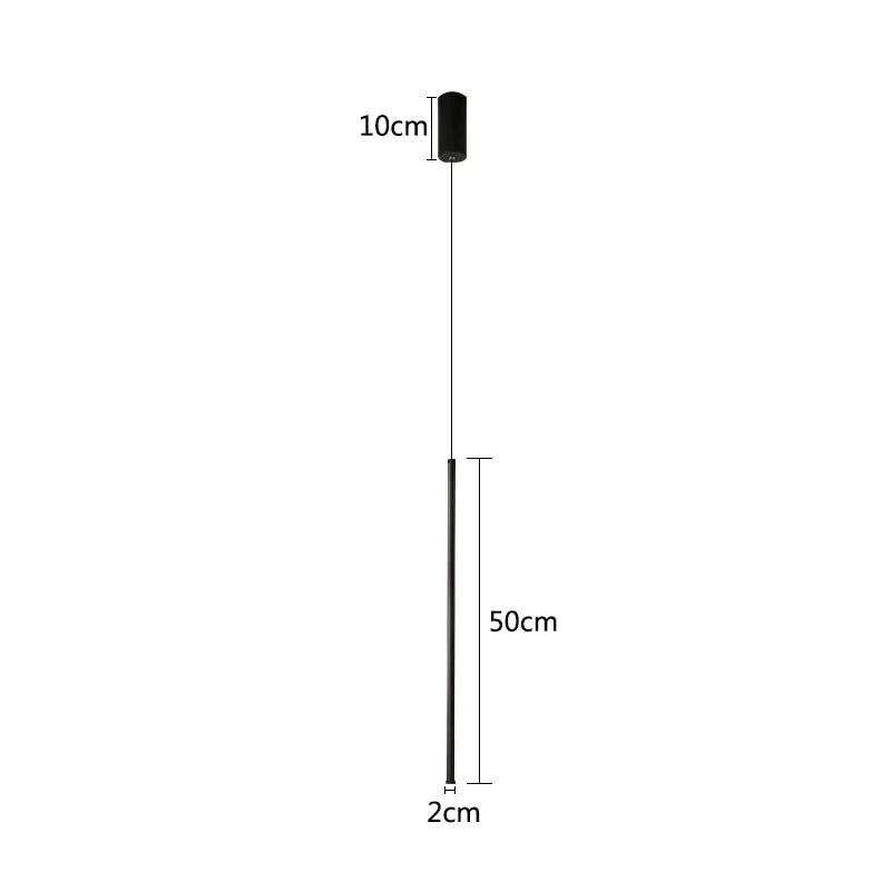 DecorBites™ LED Pendant Light: Adjustable Line Strip Hanging Lamp for Modern Home Decor