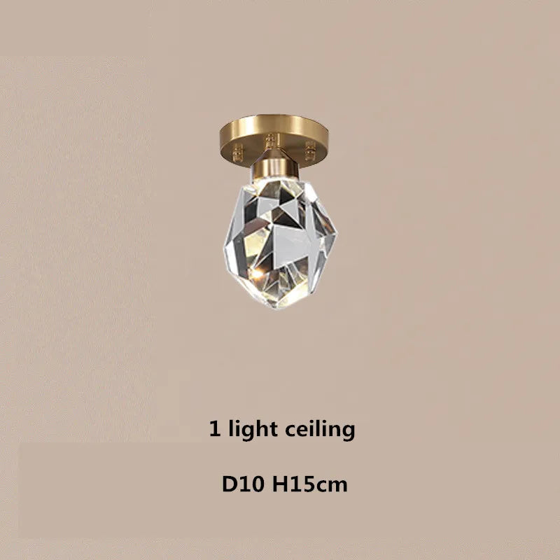 DecorBites™ Copper LED 3-Light Dimmable Crystal Chandelier