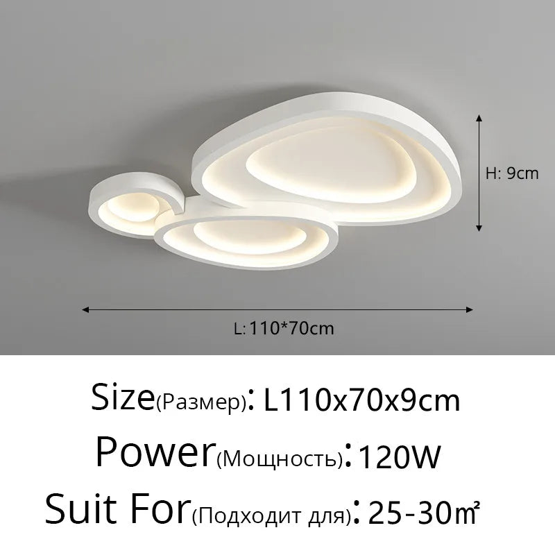 DecorBites™ LED Flower Chandelier for Modern Bedroom Ceiling Lamps - Indoor Lighting for Home