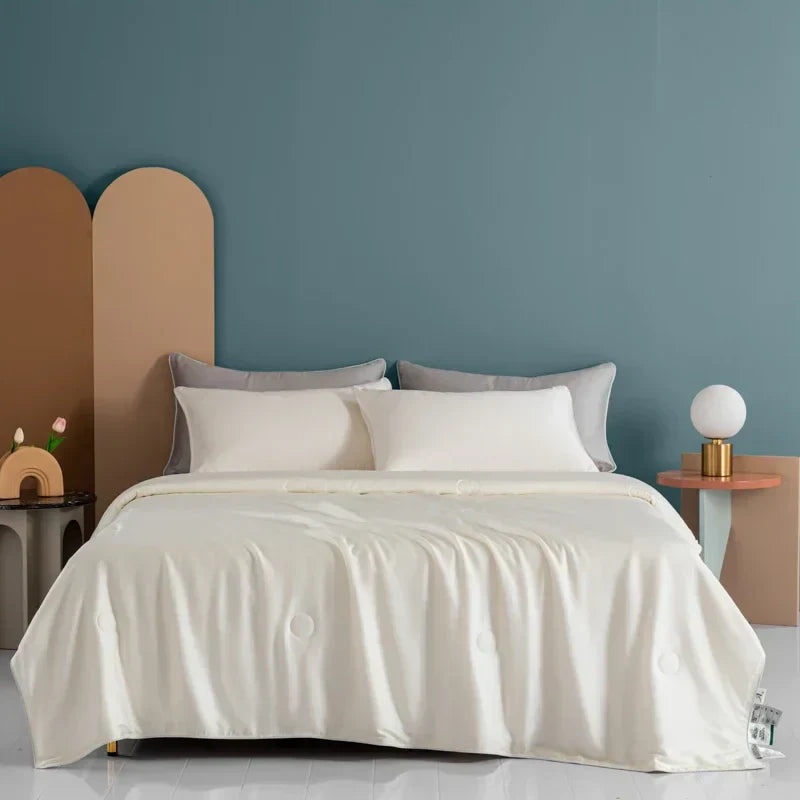 DecorBites™ Cooling Comforter: Silky Soft Lightweight Quilt for Summer, Double-Sided Cold Fabric