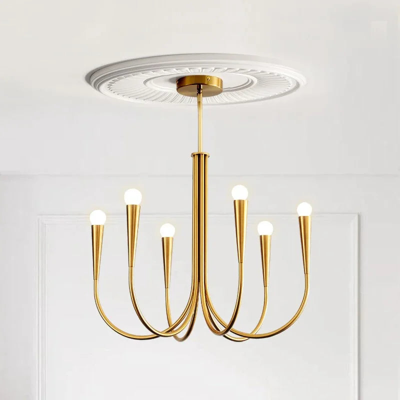 DecorBites™ French Style Black Pendant Light Chandelier - Luxury LED Ceiling Lamp