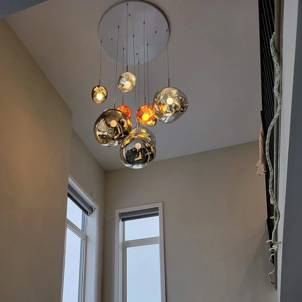 DecorBites™ Glass Lava LED Pendant Lights for Modern Living Room Bedroom Decor