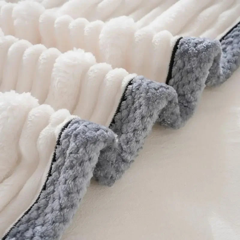 DecorBites™ Light Luxury Sofa Blanket: Cozy Warmth for Home, Office, and Bedroom