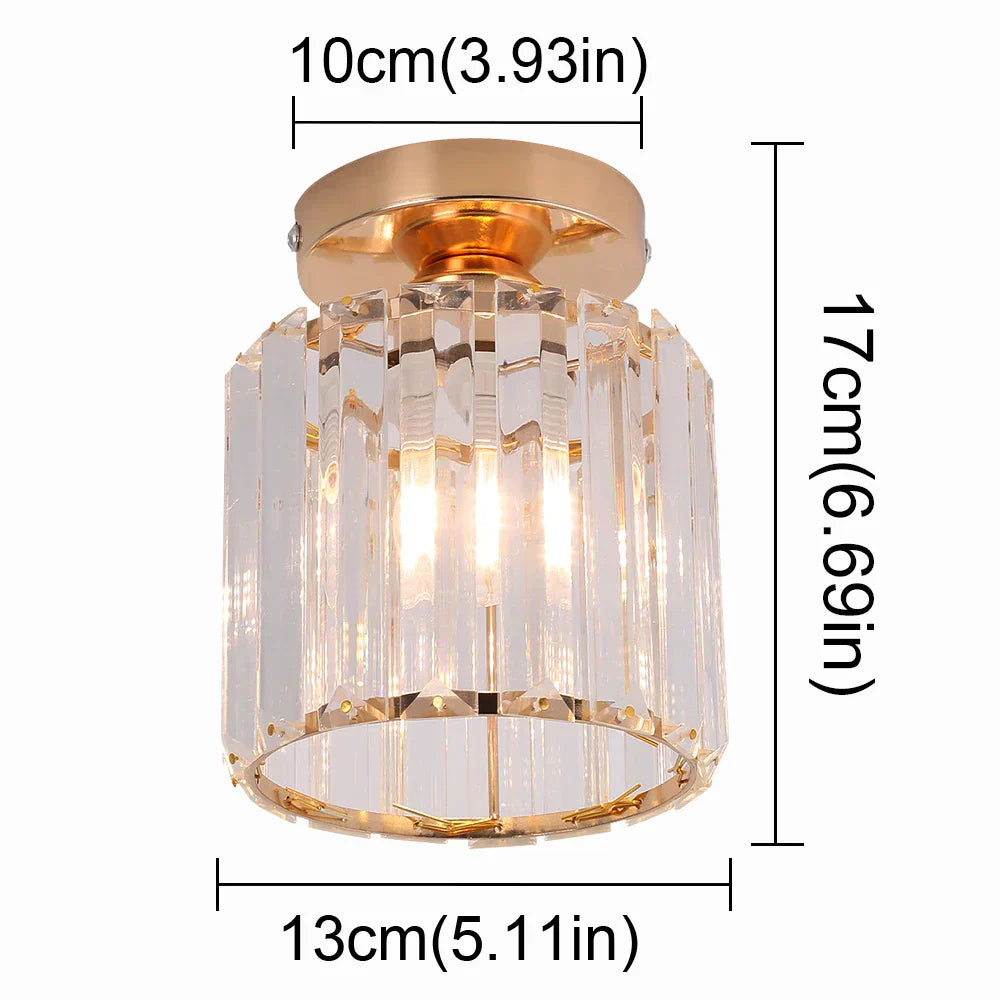 DecorBites™ Crystal Chandelier Ceiling Light for Modern Living Room Decor