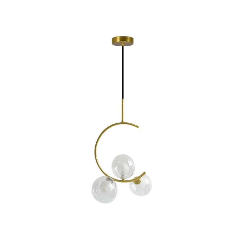 DecorBites™ Glass Ball LED Chandelier for Dining Room, Kitchen, Bedroom, Bar