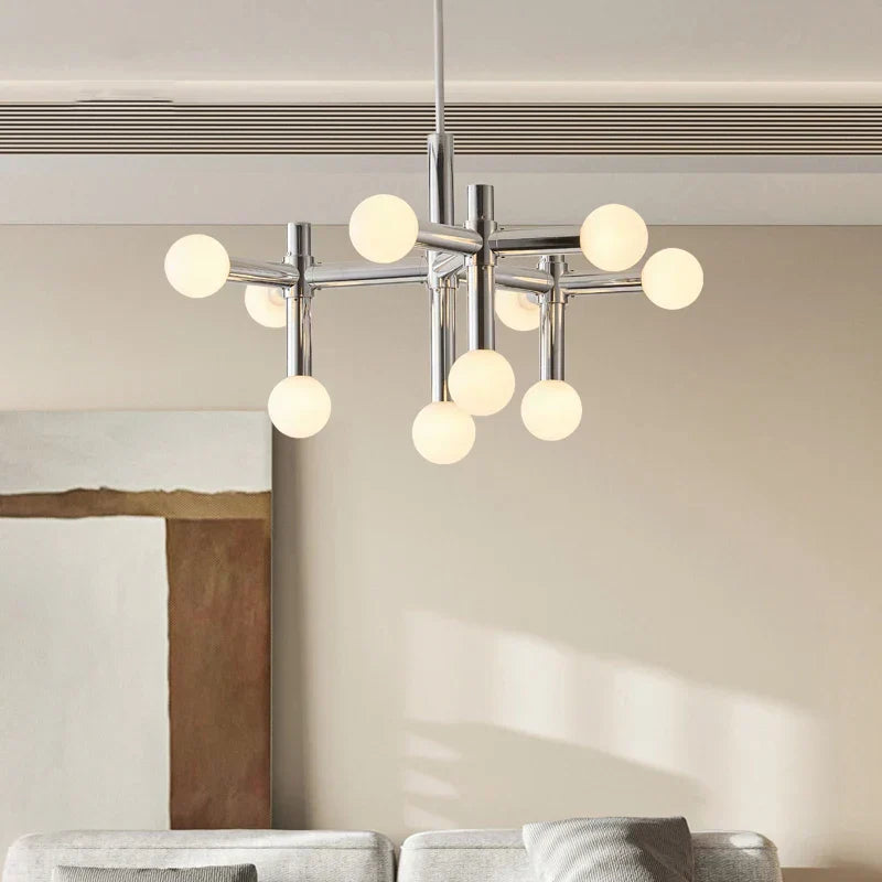 DecorBites™ Bauhaus Glass Hanging Ceiling Lamps LED Chandelier Room Decor for Living Bedroom