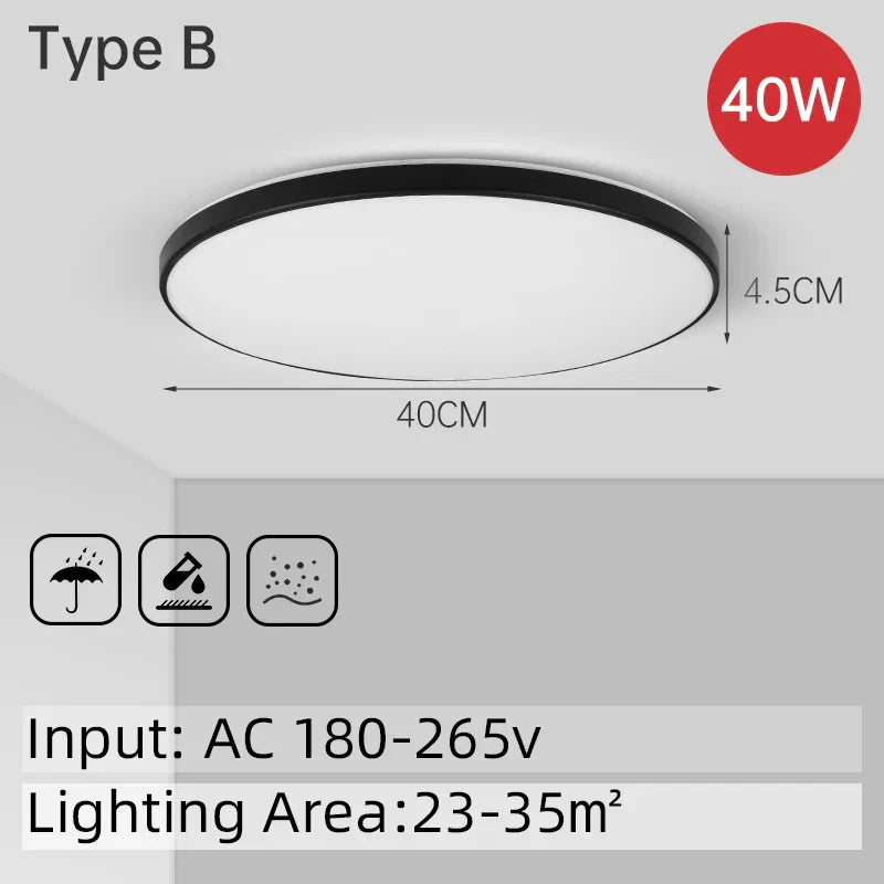 DecorBites™ LED Ceiling Light Bathroom Chandelier Panel Fixture for Home Decor Lighting