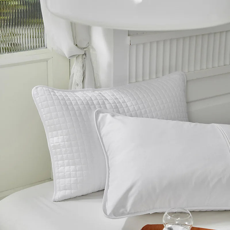 DecorBites™ Cotton Pillowcase: Breathable Pillow Core Cover for Ultimate Protection