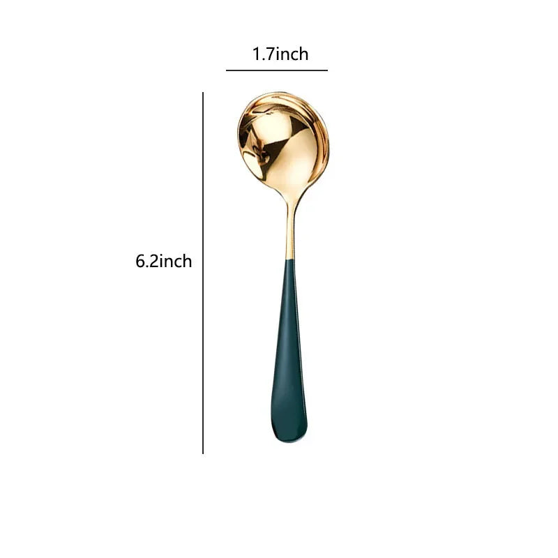 DecorBites™ 304 Stainless Steel Small Gravy Ladle - 21cm/8.1inch | Dishwasher Safe Sauce Spoon
