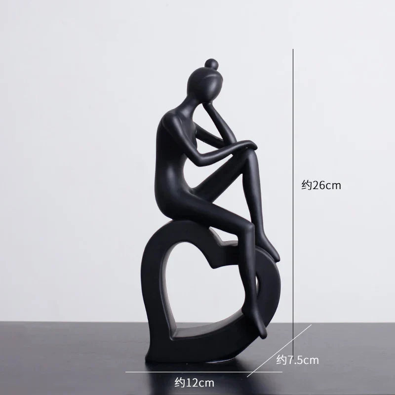 DecorBites™ Abstract Resin Sculpture Modern Desk Decoration Minimalist Figures Ornaments