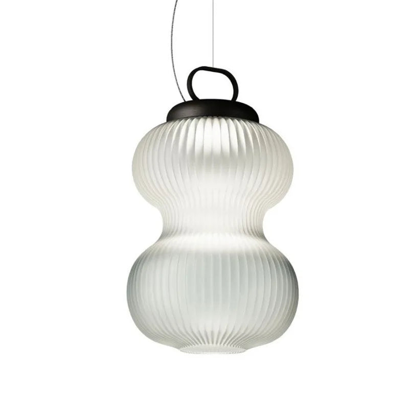 DecorBites™ Black & White Glass Chandelier | Minimalist Nordic Bedroom Decor Floor Lamp