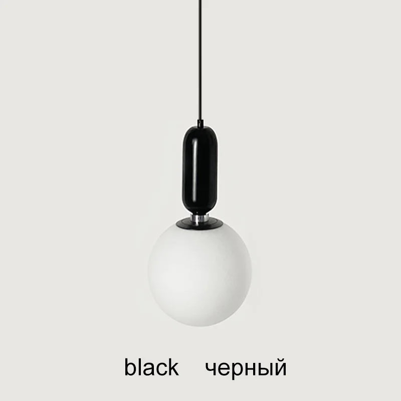DecorBites™ Glass Ball LED Chandelier for Modern Living Spaces