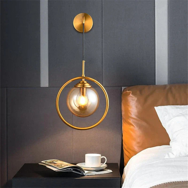 DecorBites™ Glass Ball LED Wall Lamp: Nordic Modern Bathroom Mirror Sconce, Retro Decor Lighting