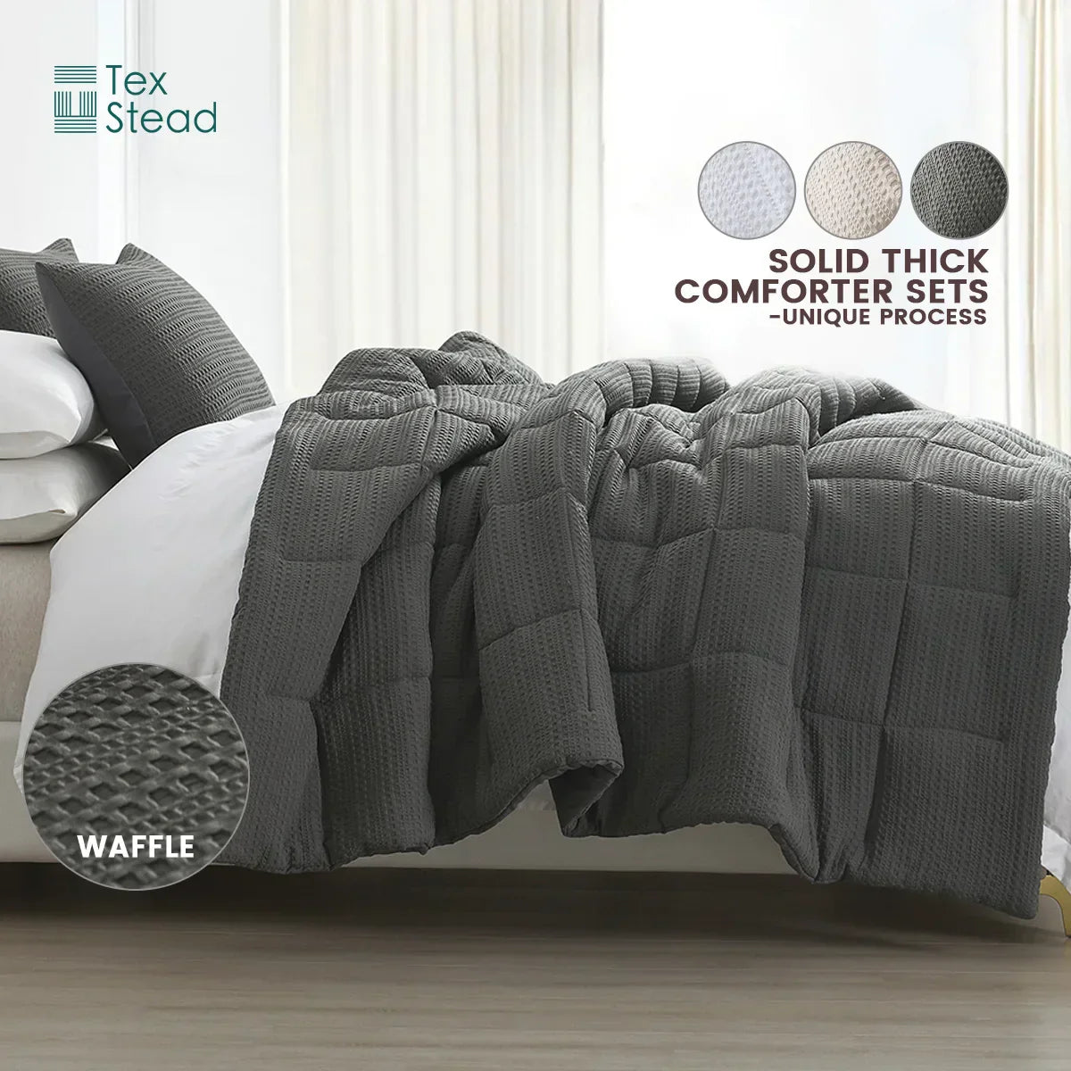 DecorBites™ All Season Bed Comforter for Winter Warmth, Machine Washable