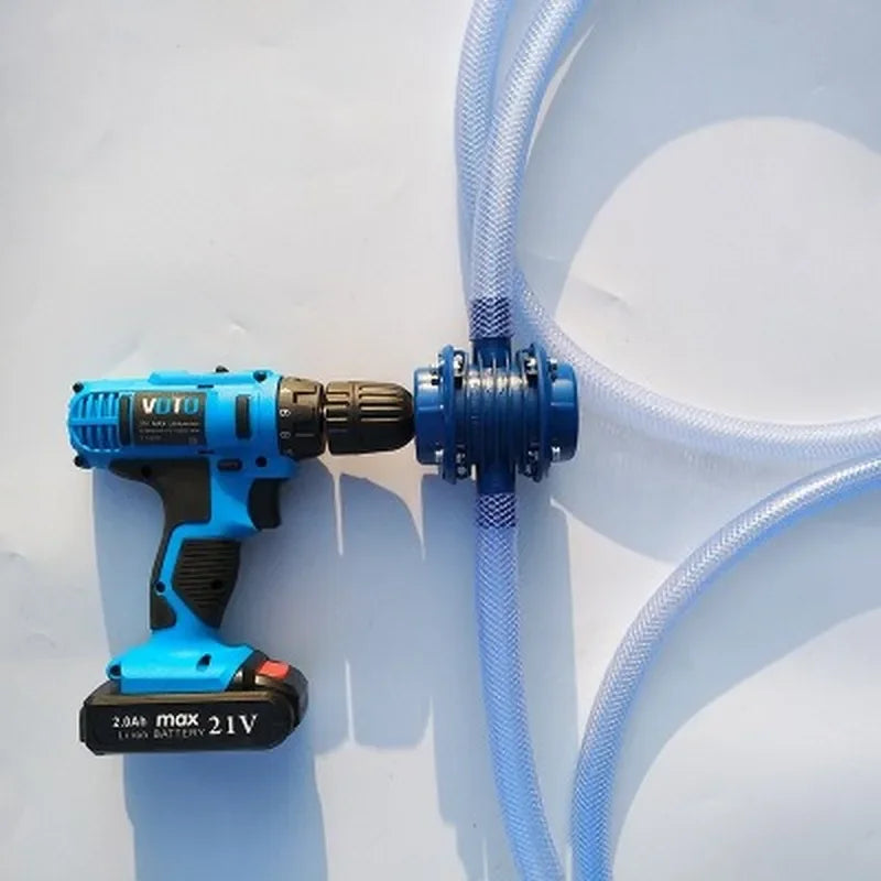 DecorBites™ Blue Self-Priming DC Centrifugal Pump for Household and Hand Electric Drill