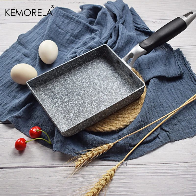 DecorBites™ Japanese Medical Stone Non-Stick Frying Pan | Tamagoyaki Omelette Pan
