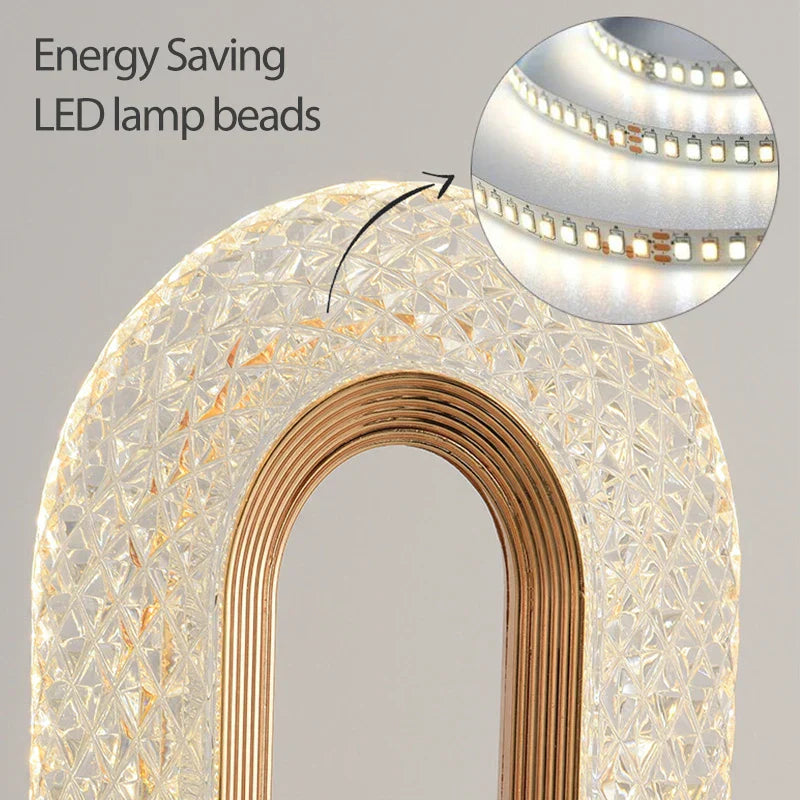 DecorBites™ Crystal LED Table Lamp with Touch Control and Remote for Bedroom and Living Room