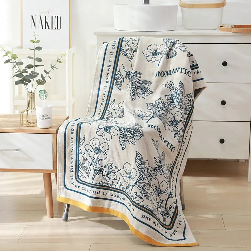 DecorBites™ Cotton Bath Towel - Soft & Absorbent 80x160cm - Large & Luxurious