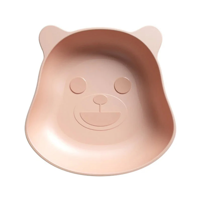 DecorBites™ Bear Shape Fruit Plate Kitchen Tableware Desktop Trash Tray Cute Cartoon Snack Dish