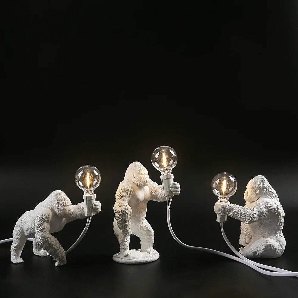 DecorBites™ King Kong Gorilla Resin Table Lamp Night Light for Baby's Bedroom