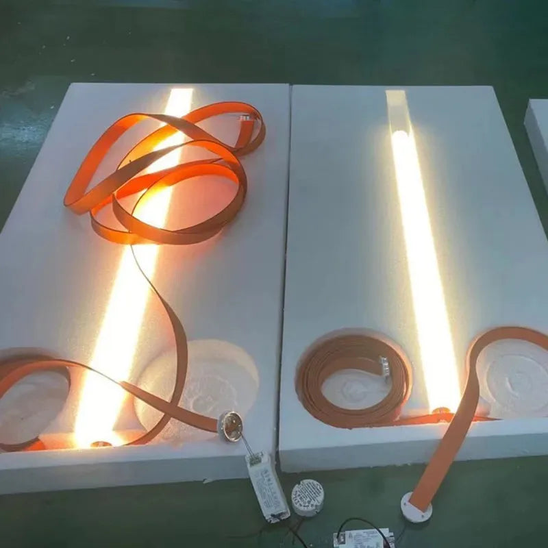 DecorBites™ Glass Tube Pendant Lamp: Modern LED Lighting for Living Room, Duplex Villa Staircase