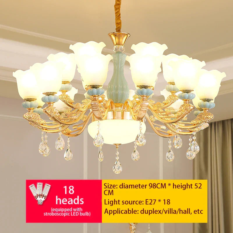 DecorBites™ Luxe European Chandelier for Living Room, Bedroom, Dining Hall - Modern, Elegant Design