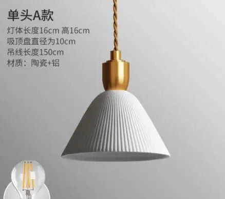 DecorBites™ Blue Glass Pendant Light for Bedroom Dinning Living Room