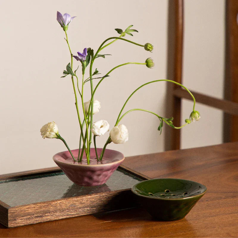 DecorBites™ Lotus Root Clay Bowl Flower Vase Terrarium Home Decor
