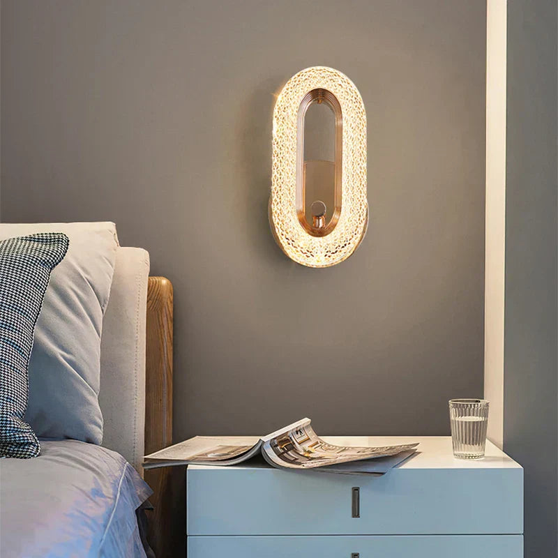 DecorBites™ Crystal LED Wall Lamp: Modern Nordic Sconces for Living Room Bedroom Decor