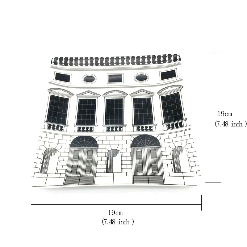 DecorBites™ Ancient Roman Architecture Ceramic Incense Candlestick Luxury Home Ornament