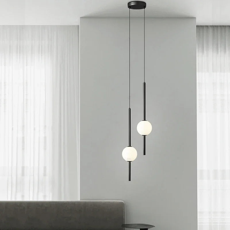 DecorBites™ Gold Pendant Light, Modern 1-Light Ceiling Fixture for Bedroom and Living Room