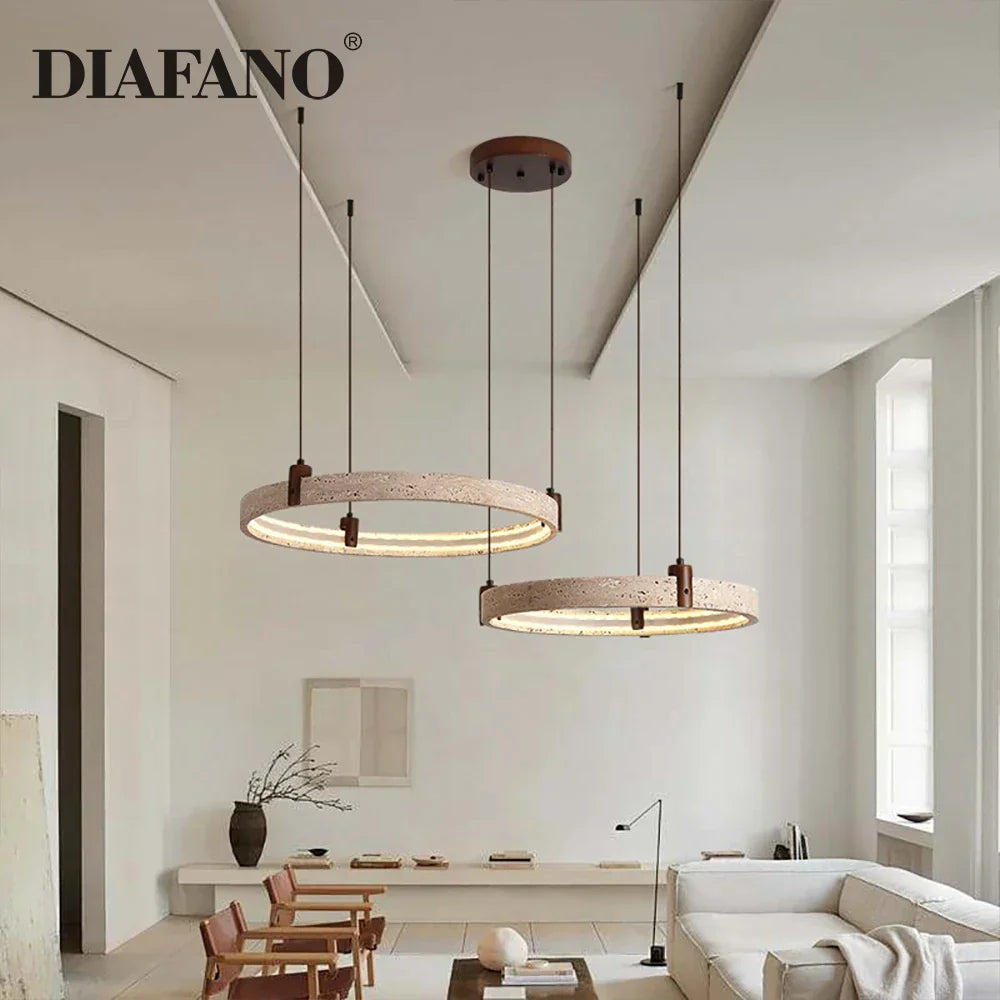 DecorBites™ Cave Stone Chandelier Pendant Light - Luxury Nordic Living Room Fixture