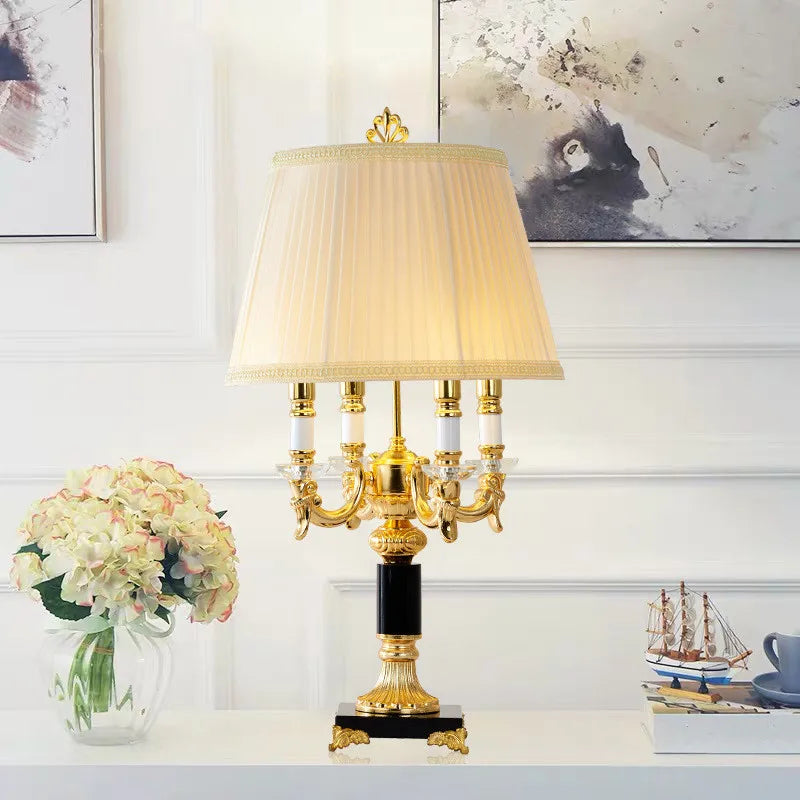 DecorBites™ Black Crystal Bedroom Table Lamp - Luxury Modern Decor