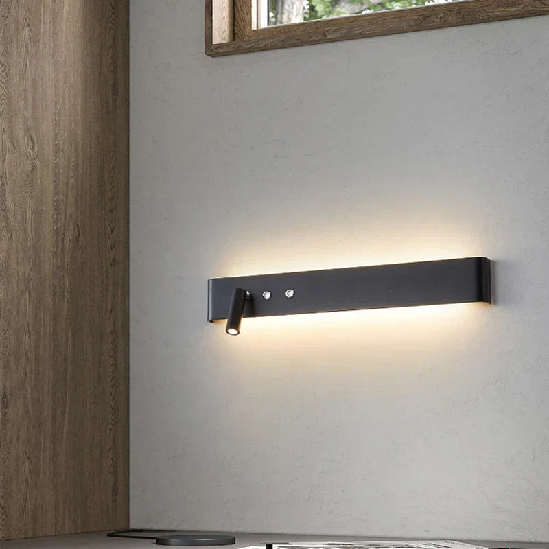 DecorBites™ 8W/20W Long Led Wall Light Switch, Aluminum Fixture for Living Room Bedroom.