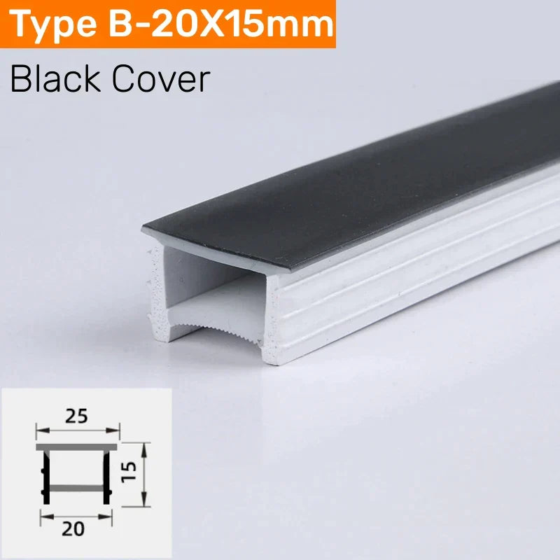 DecorBites™ Black Silicone Tube LED Neon Light for Outdoor Flexible Strip Lights