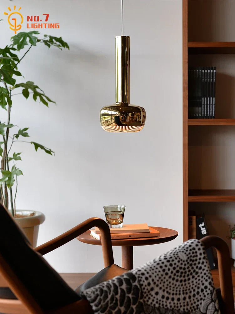 DecorBites™ Bauhaus Copper/Chrome Pendant Lights for Living Room, Kitchen Island, Bar, Bedroom&Bathroom