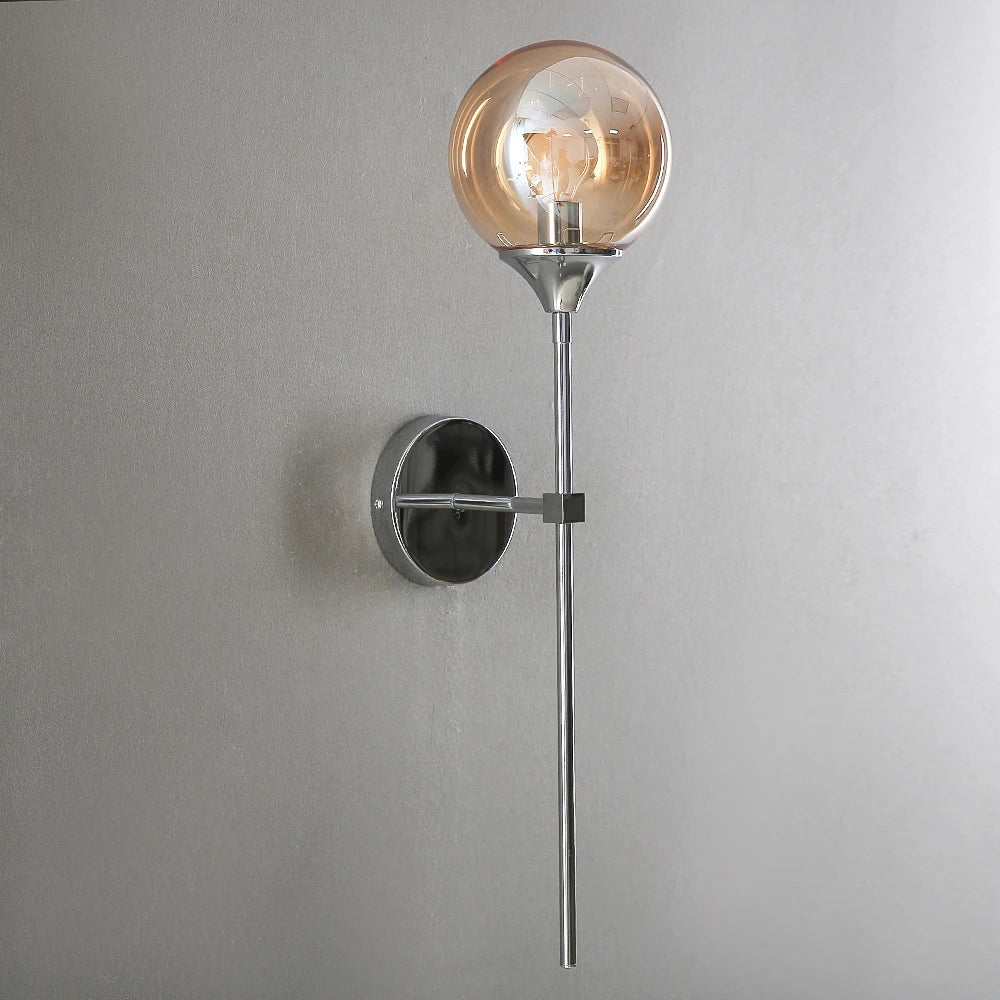 DecorBites™ Gold Glass Wall Lamp LED Light for Kitchen Bathroom Mirror Indoor Lighting