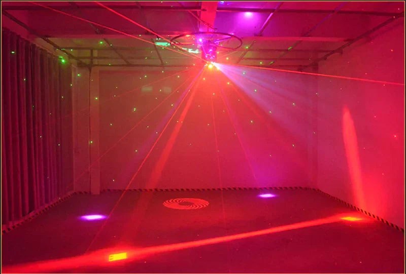 DecorBites™ 24-Led Moving Head Laser Light Bar Strobe, Red/Green Laser, KTV Light