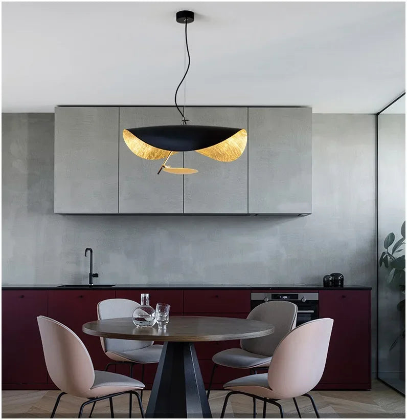 DecorBites™ LED Saucer Ceiling Chandelier: Modern & Atmospheric Living Room Pendant Light