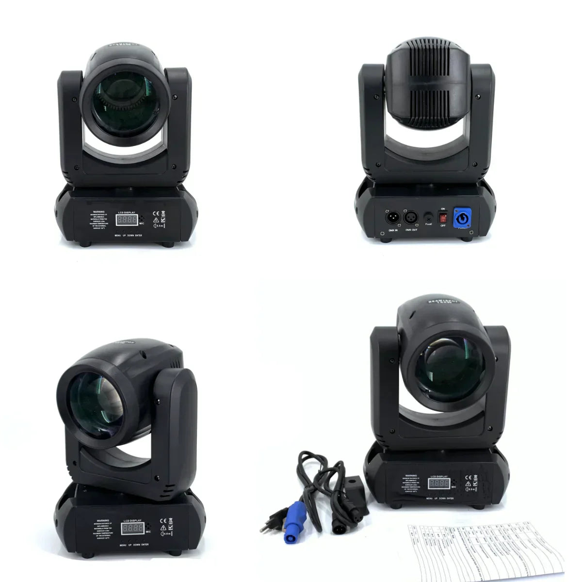 DecorBites™ 150W Mini LED Moving Head Beam & Spot Light with 18 Rotating Prisms