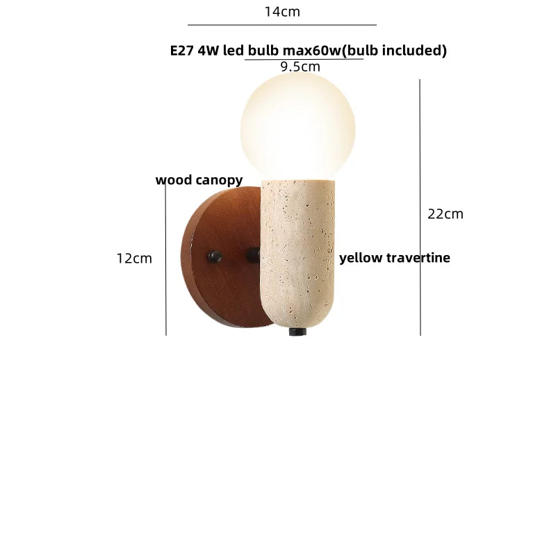 DecorBites™ Japanese Style LED Wall Lamp with Pull Chain and White Glass