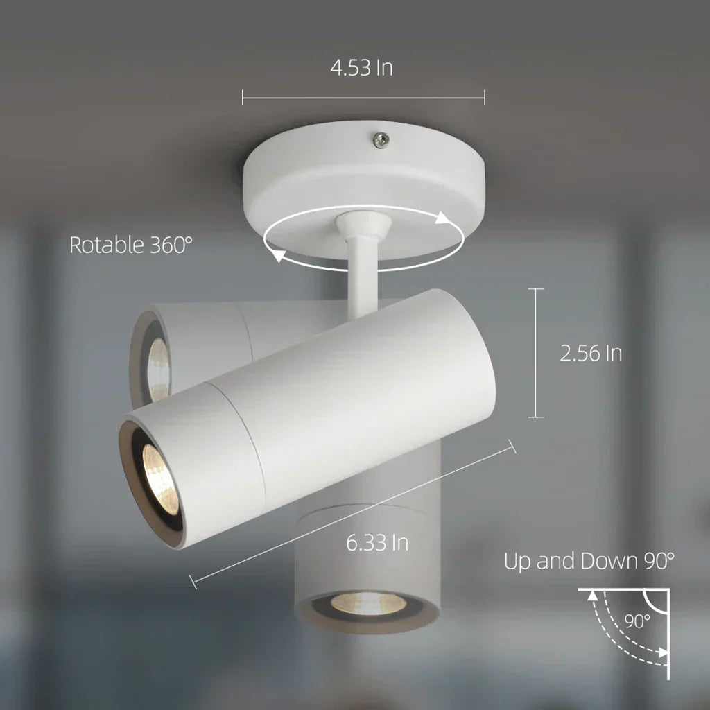 DecorBites™ LED Spotlight: Adjustable Dimmable GU10 Downlight for Bedroom, Living Room, Corridor