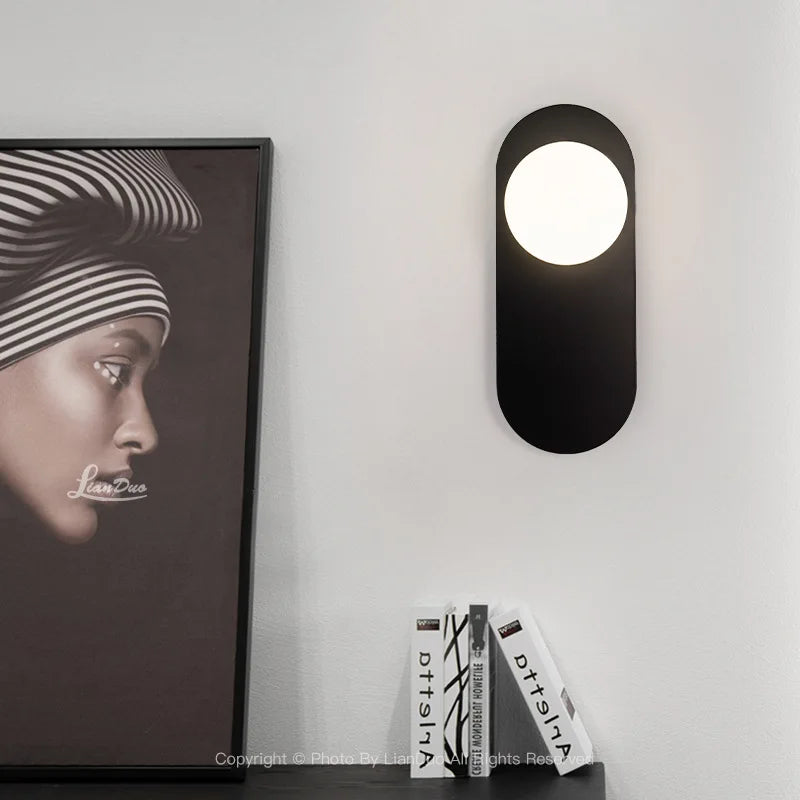 DecorBites™ Glass Ball LED Wall Sconce with G9 Bulb for Bedroom Living Room